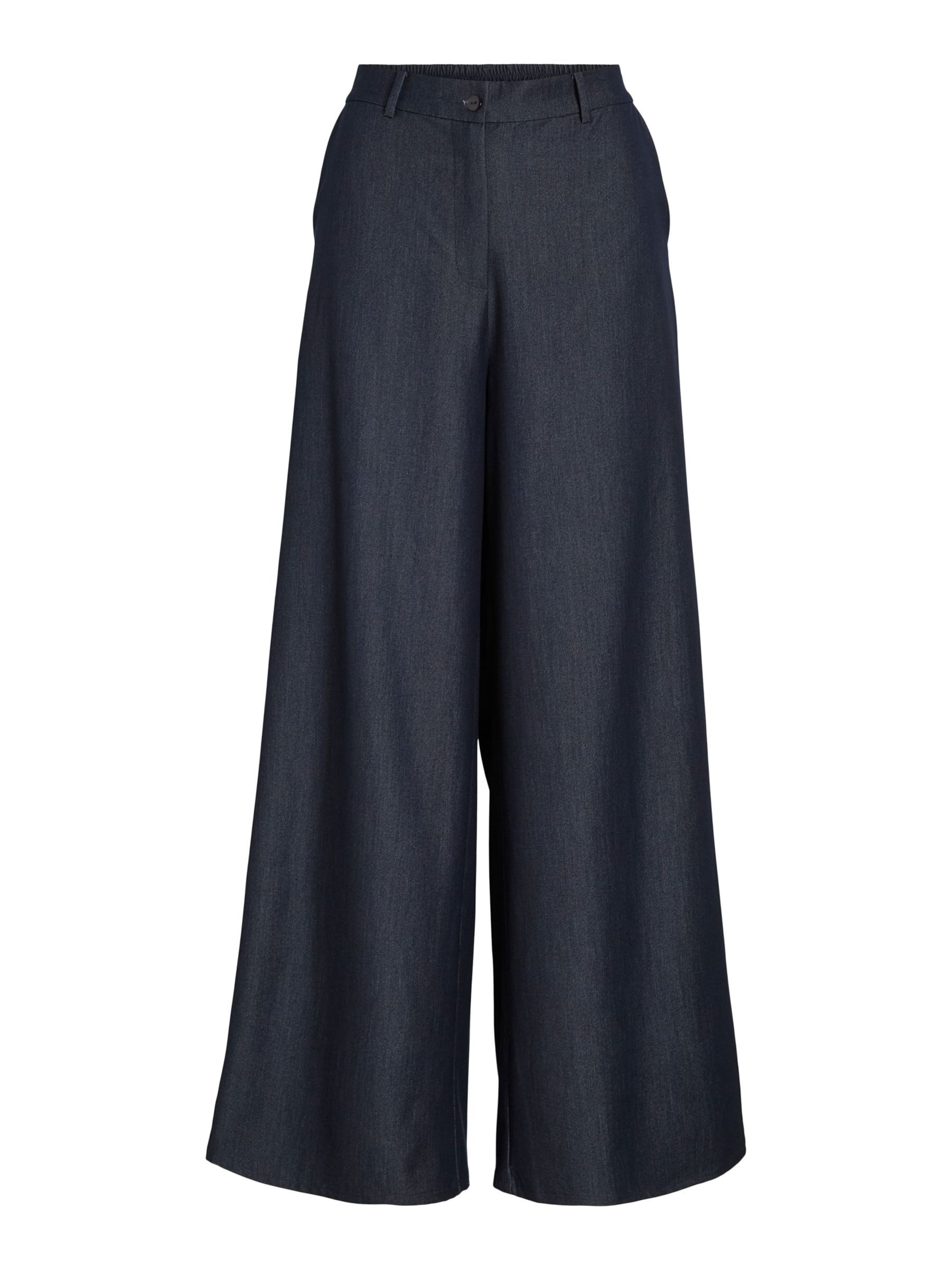 VILA Wide leg Broek 'VIOfala' in Blauw: voorkant