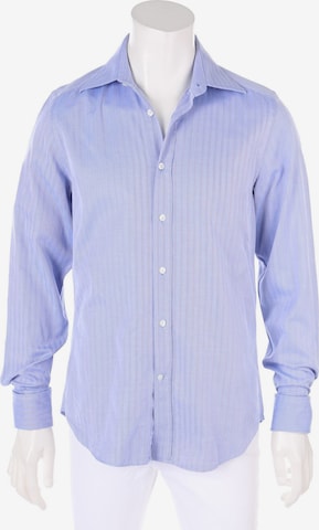 RENÉ LEZARD Button Up Shirt in M in Blue: front
