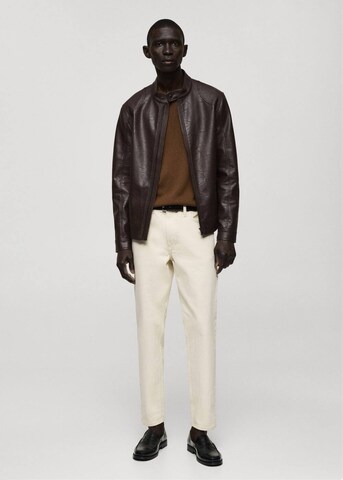 MANGO MAN Between-Season Jacket 'Brake' in Brown