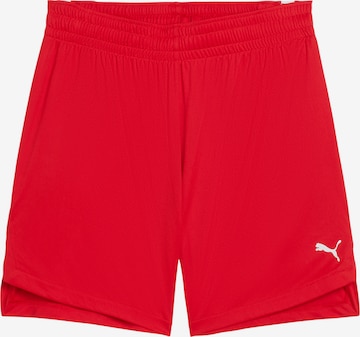 PUMA Regular Workout Pants 'TeamJaws Starter' in Red: front