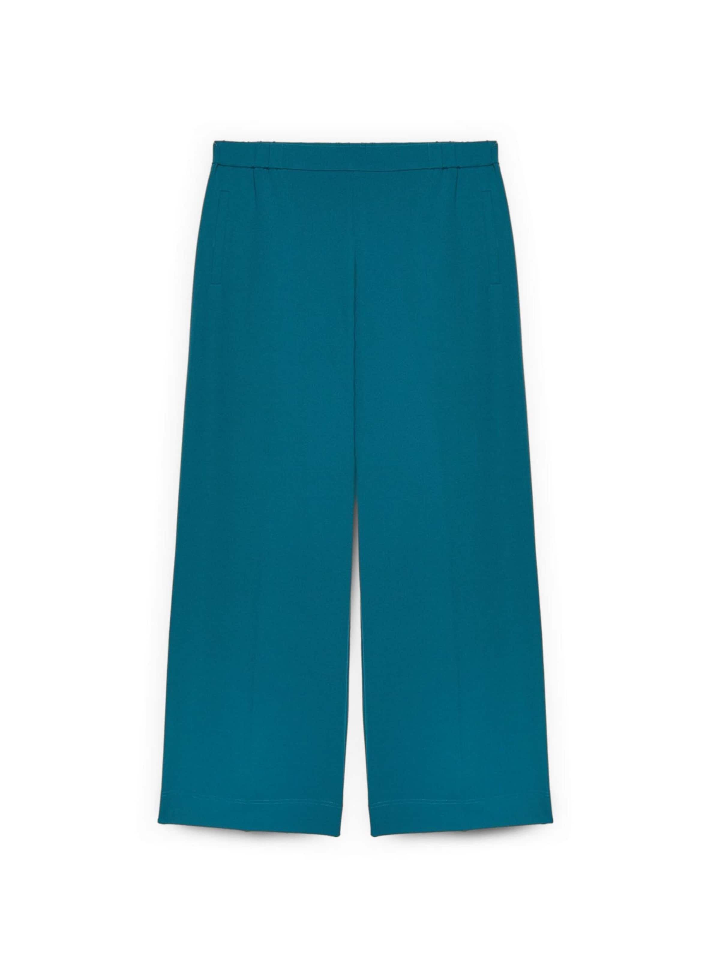 Fiorella Rubino Wide leg Broek in Blauw: voorkant