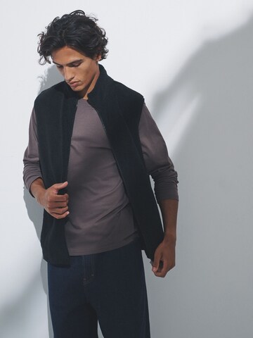 The Set Fleece jas in Zwart