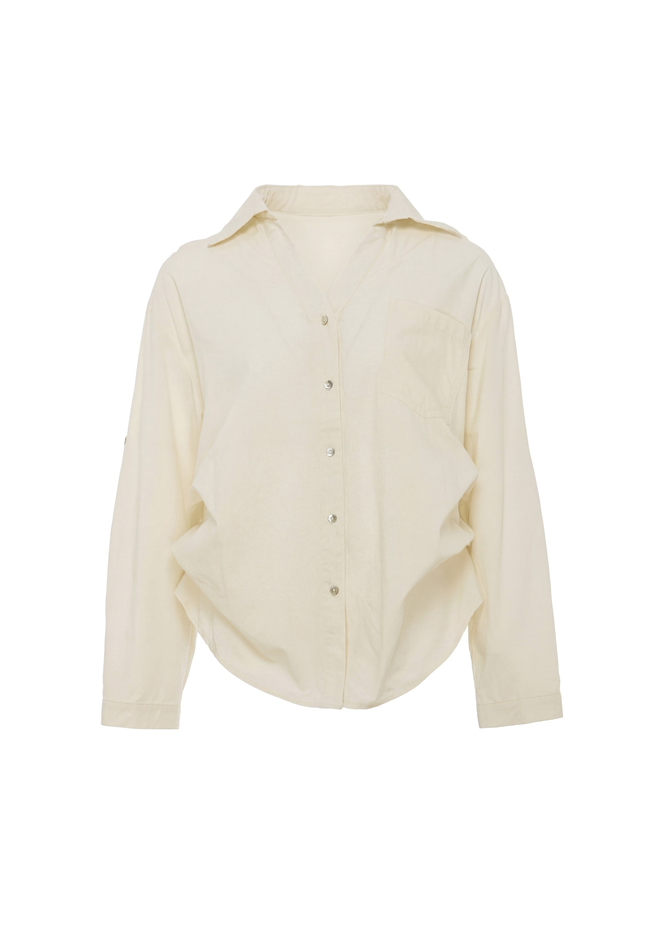 faina Blusa em M em bege, Vista do artigo