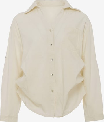 faina - Blusa em bege: frente