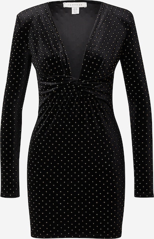 TOPSHOP Cocktail Dress in Black: front