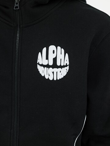 ALPHA INDUSTRIES Суичъри с качулка в черно