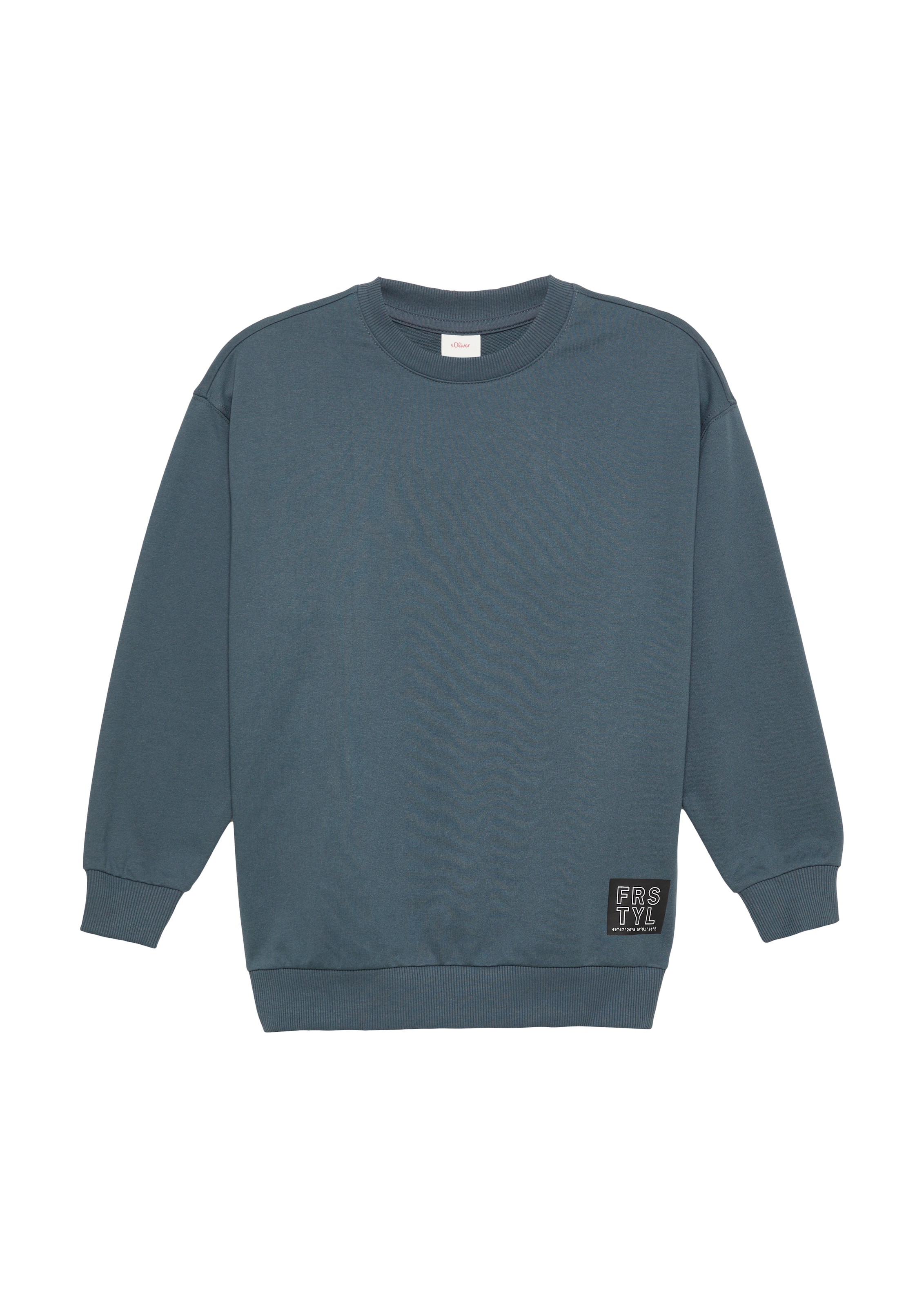 s.Oliver Sweatshirt in de kleur Rookgrijs, Productweergave