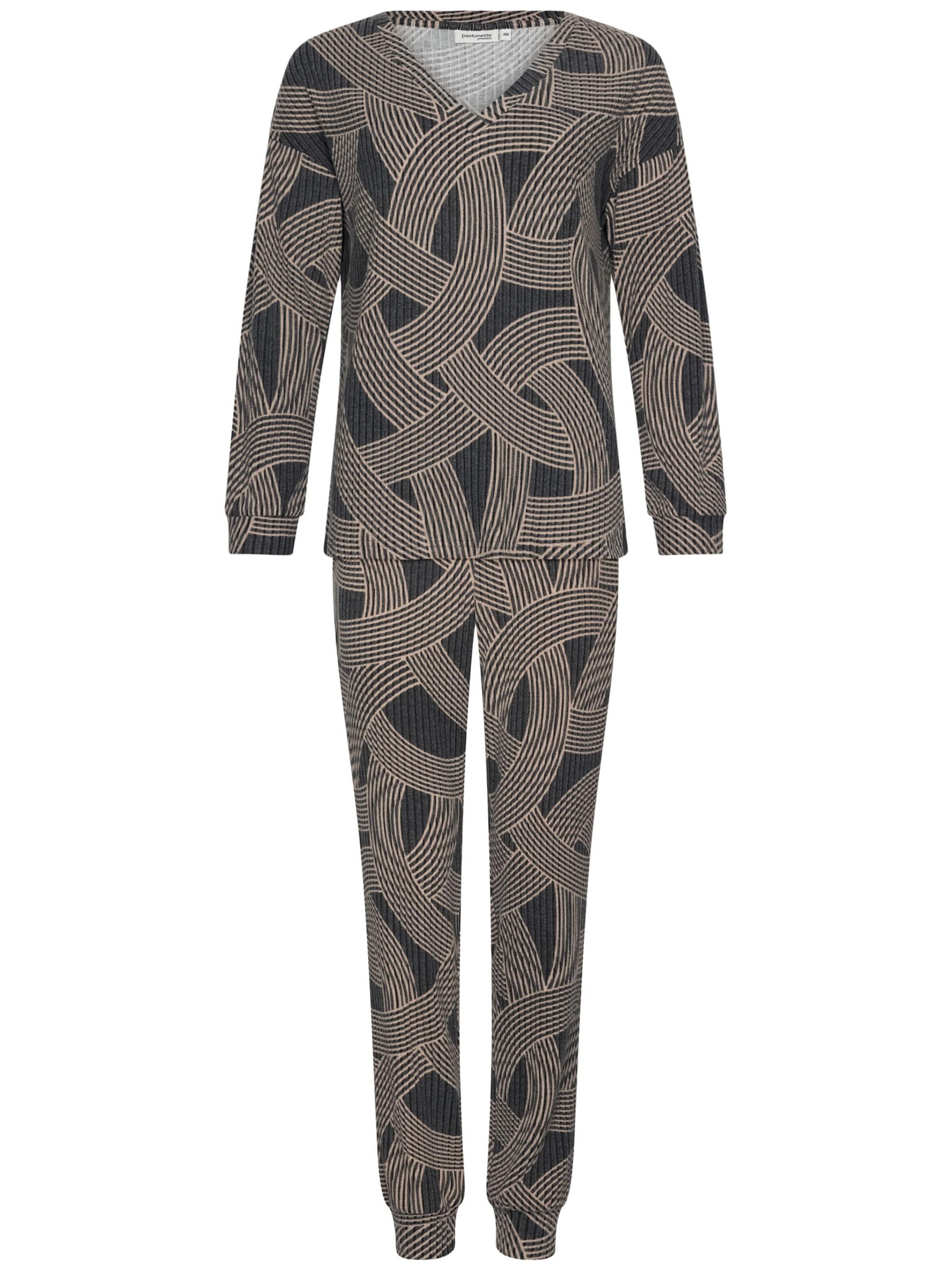 Pastunette Pyjama in Zwart: voorkant