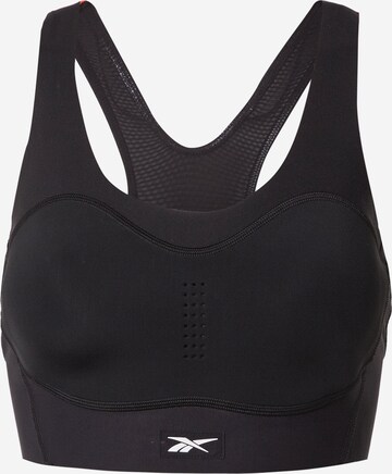 Reebok Bustier Sport bh in Zwart: voorkant