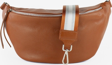 lePelou Gürteltasche 'TORINO' in Braun: Vorderseite