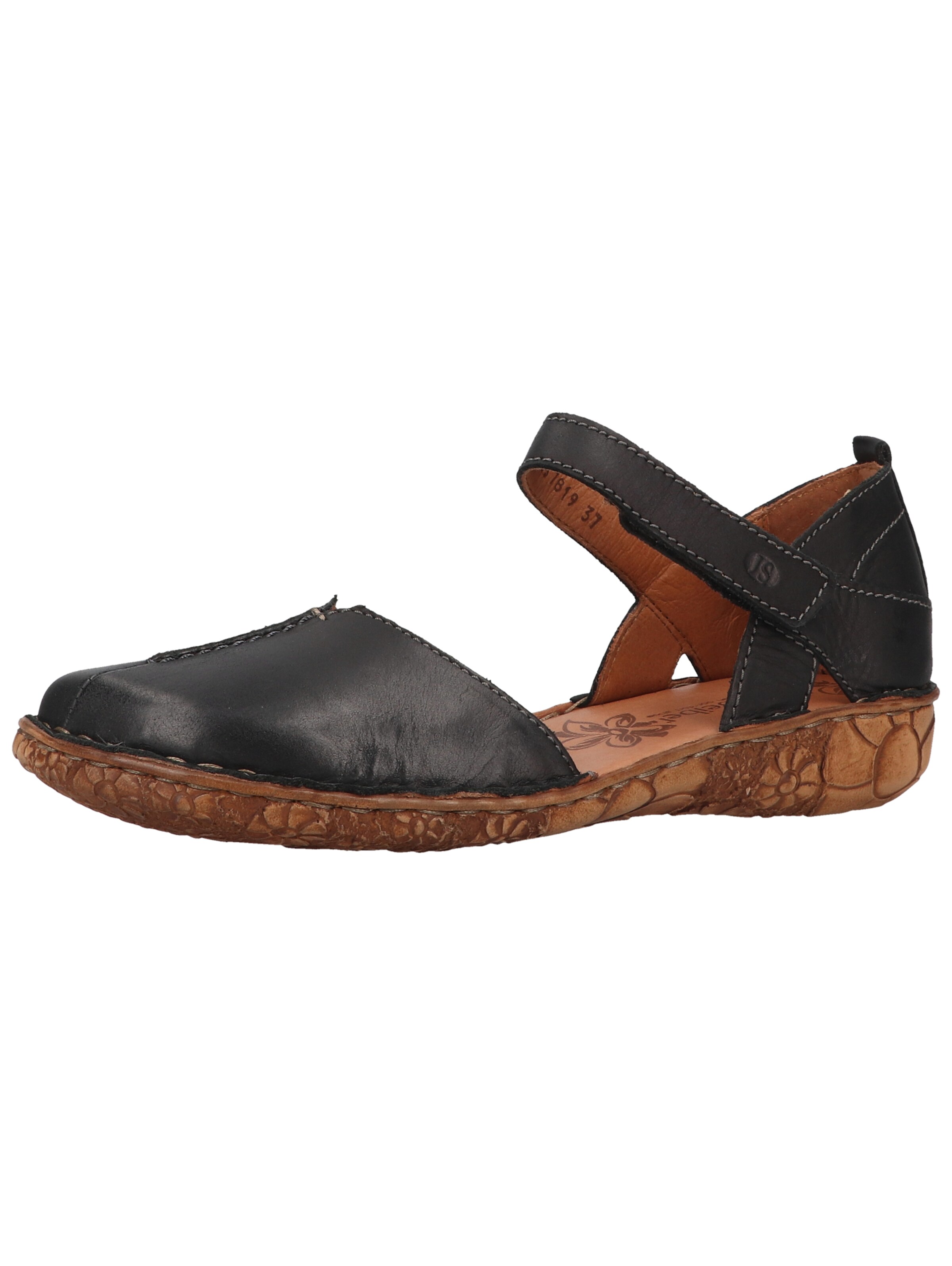 JOSEF SEIBEL Ballerina met riempjes 'Rosalie' in Zwart: voorkant