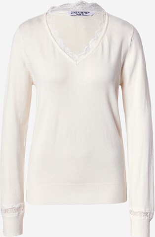 ZABAIONE Sweter 'Antonella' w kolorze biały: przód