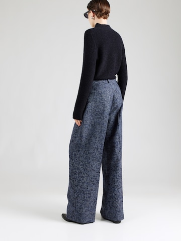 BOSS Wide leg Παντελόνι πλισέ 'C_Tanjura4' σε μπλε