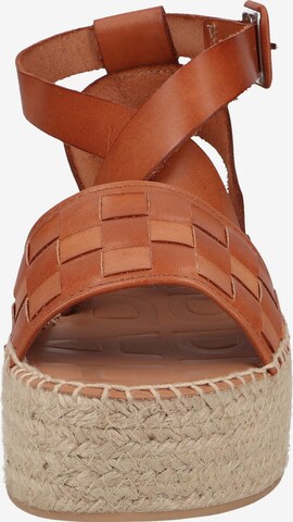 SHABBIES AMSTERDAM Strap Sandals in Brown