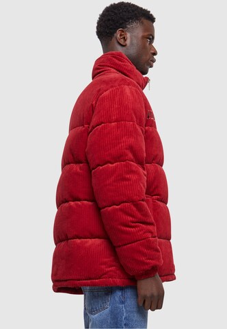 Karl Kani Winterjas 'Retro Corduroy' in Rood