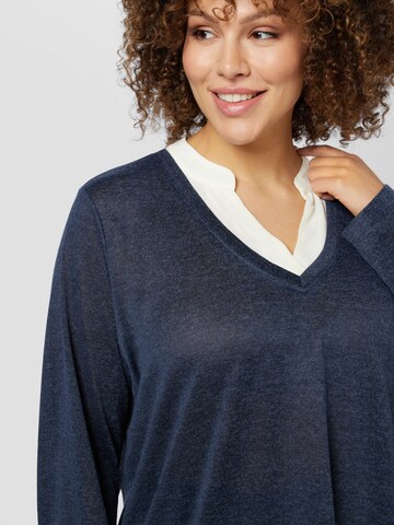 Pullover 'REXAN' di Fransa Curve in blu