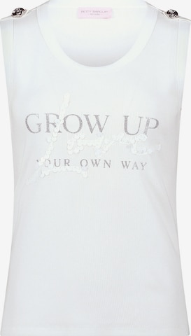 T-shirt Betty Barclay en blanc : devant