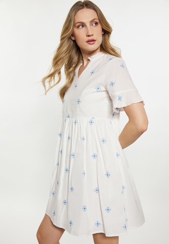 Robe d’été DreiMaster Vintage en blanc : devant