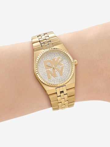 DKNY Analoog horloge ' Logo Watch ' in Goud: voorkant