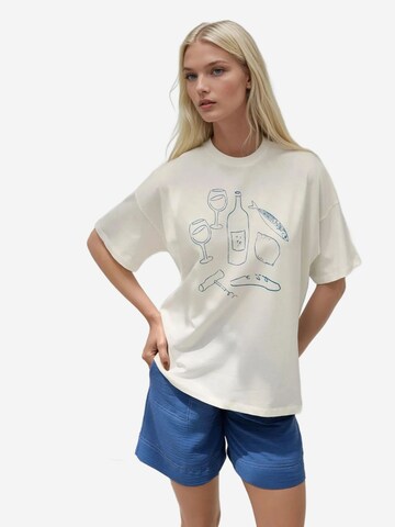 Hiccup Shirt in Wit: voorkant