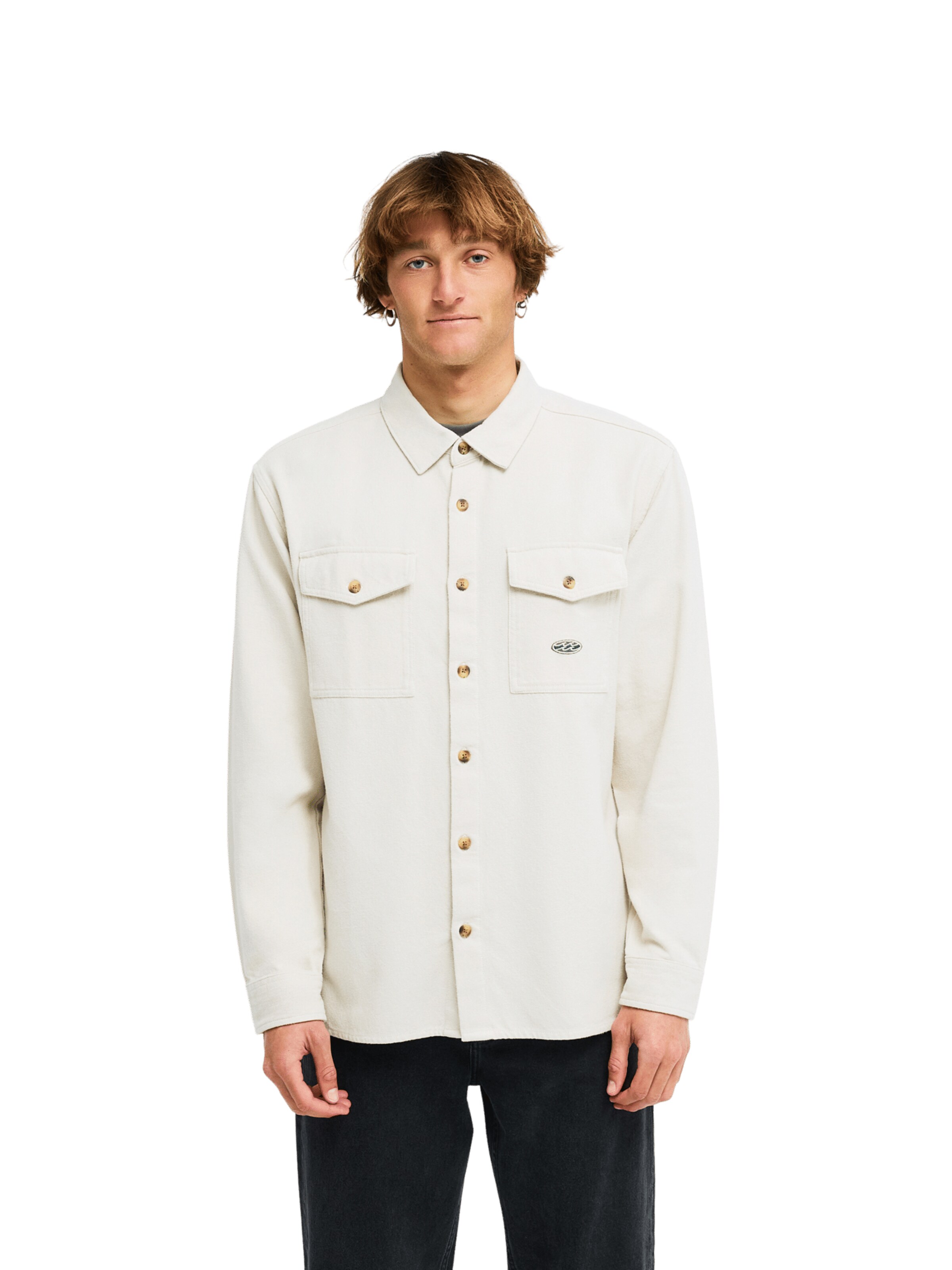 BILLABONG Regular fit Button Up Shirt in Beige: front