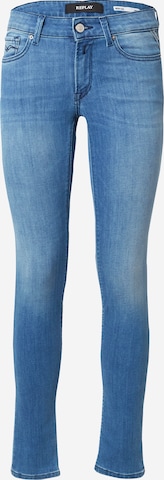 REPLAY Skinny Jeans 'NEW LUZ' in Blauw: voorkant