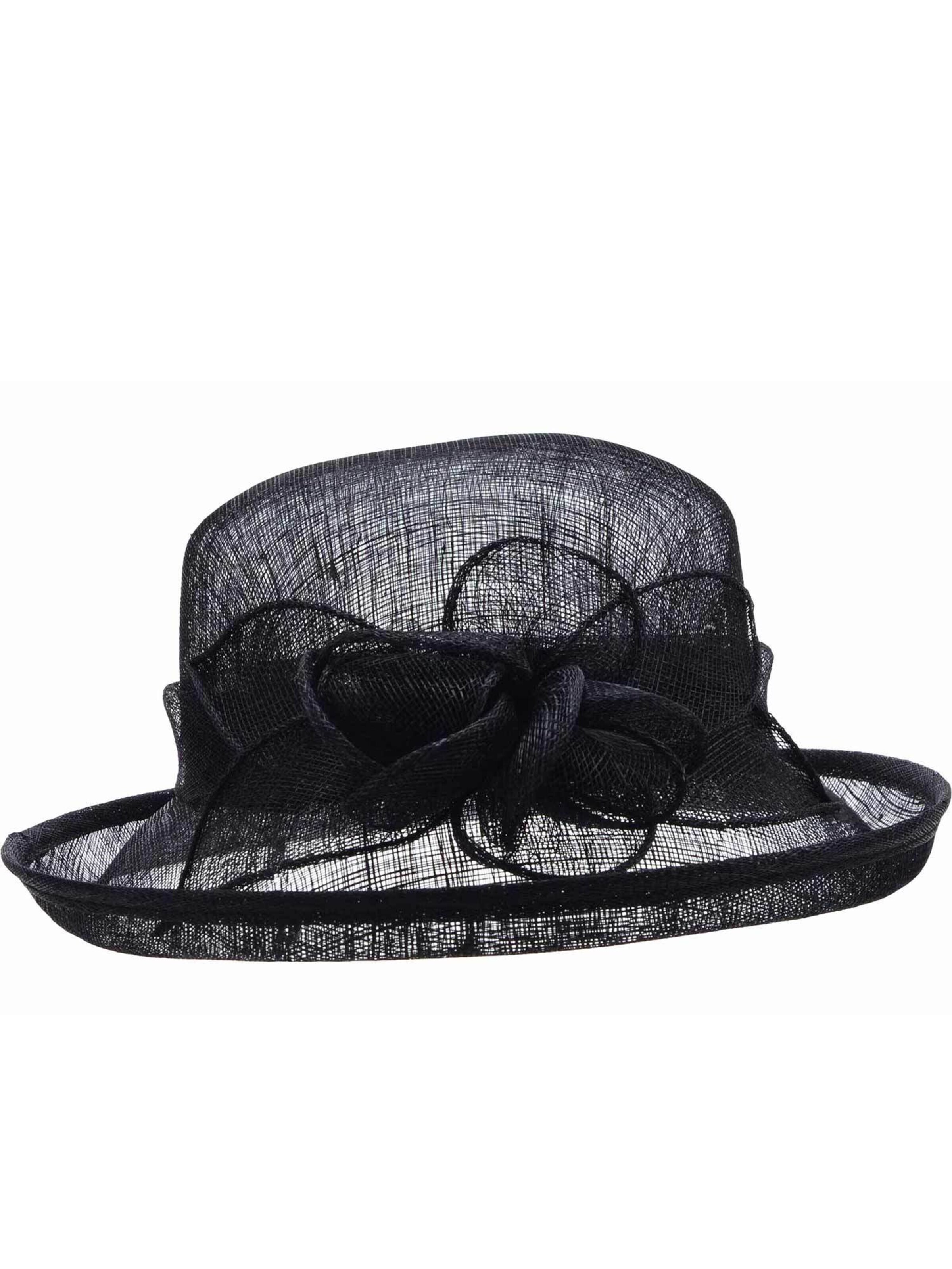 Seeberger Hat 'Hut' in Black: front