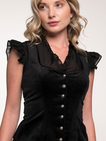 Blouse folklorique 'Fliss' SPIETH & WENSKY en noir