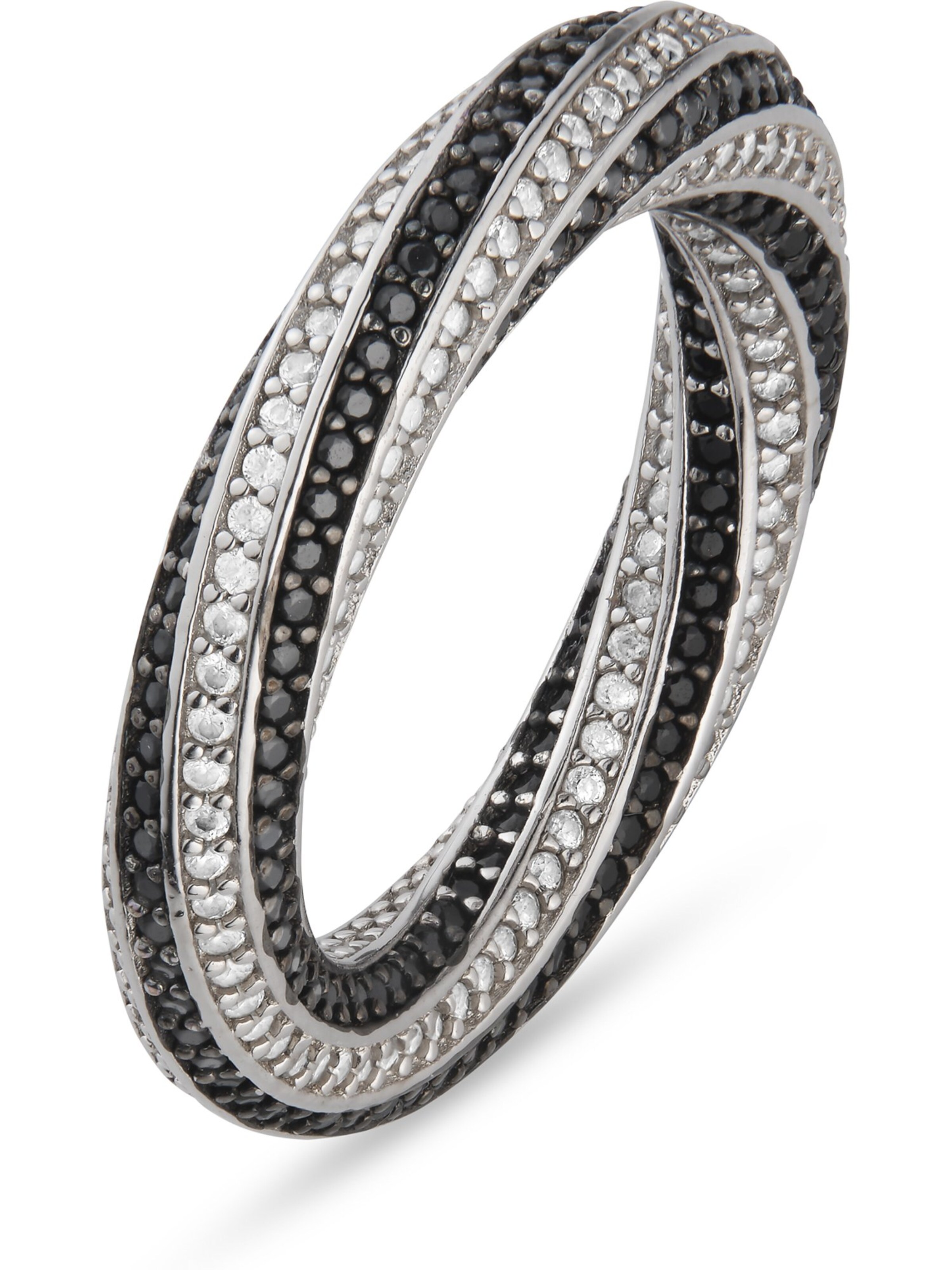 JETTE Ring in Silver: front
