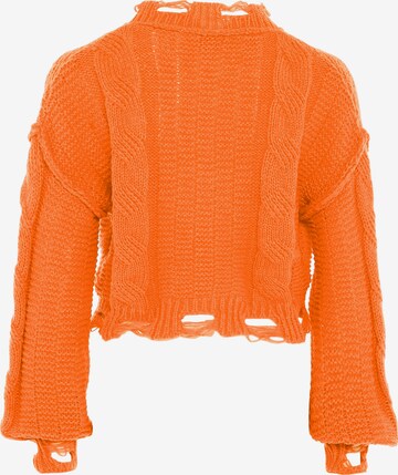 Gaya Knit Cardigan in Orange