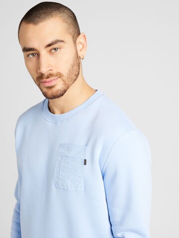 ALPHA INDUSTRIES Sweatshirt in Blau