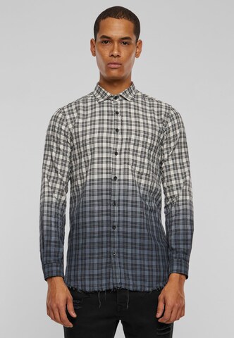 2Y Premium Regular fit Button Up Shirt in Blue: front