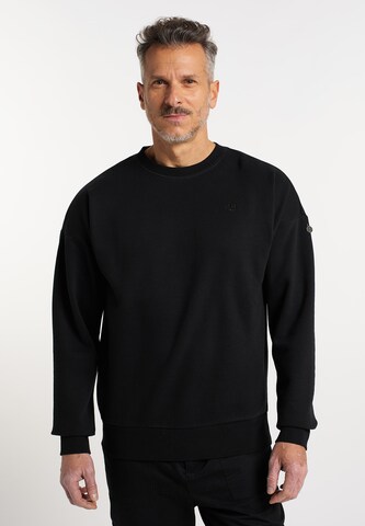 Sweat-shirt DreiMaster Vintage en noir : devant