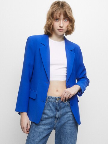 Pull&Bear Blazer in Blue: front