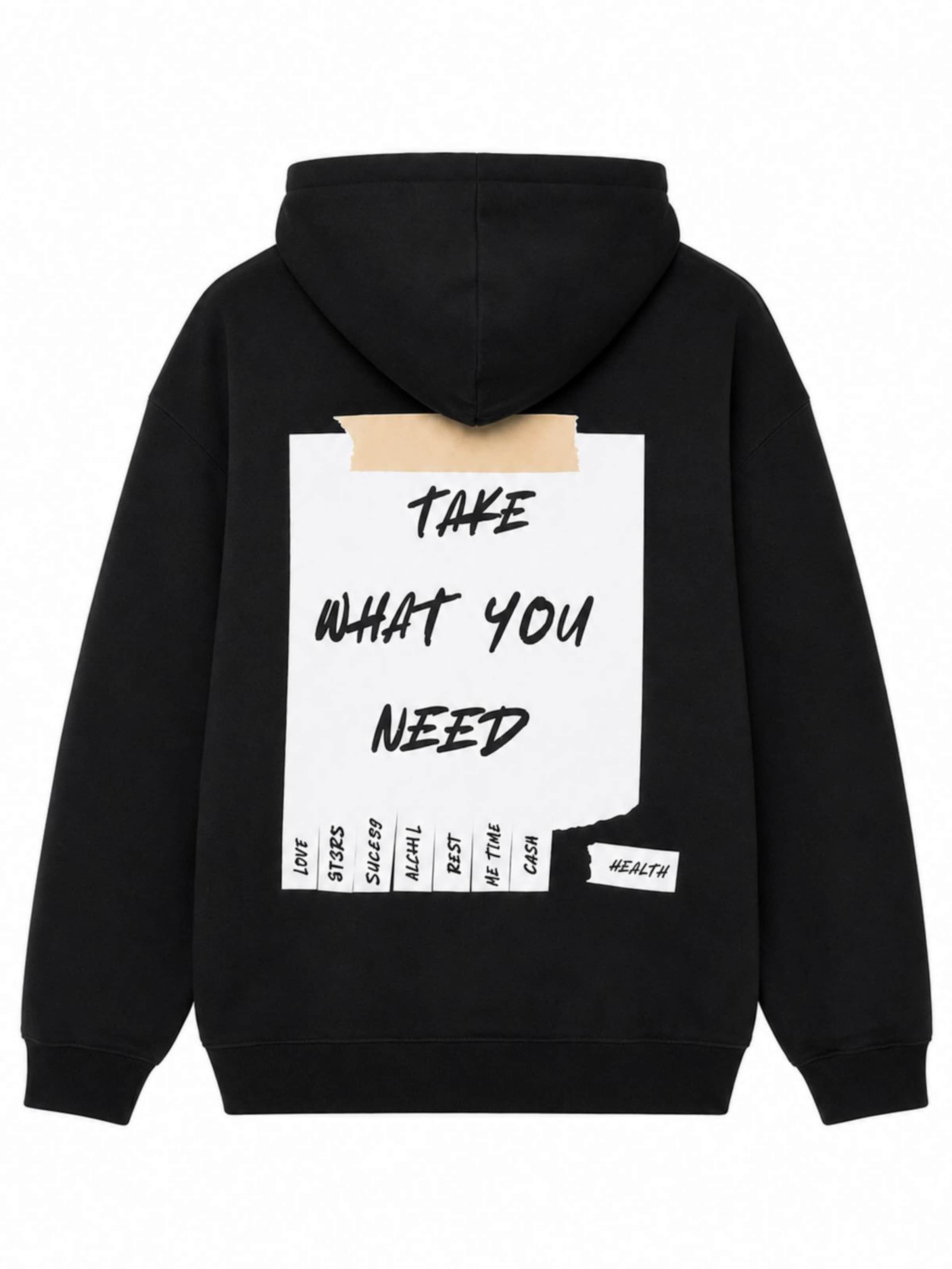 La Label Beige Oversizepullover‌‌‌‌‌ in Schwarz