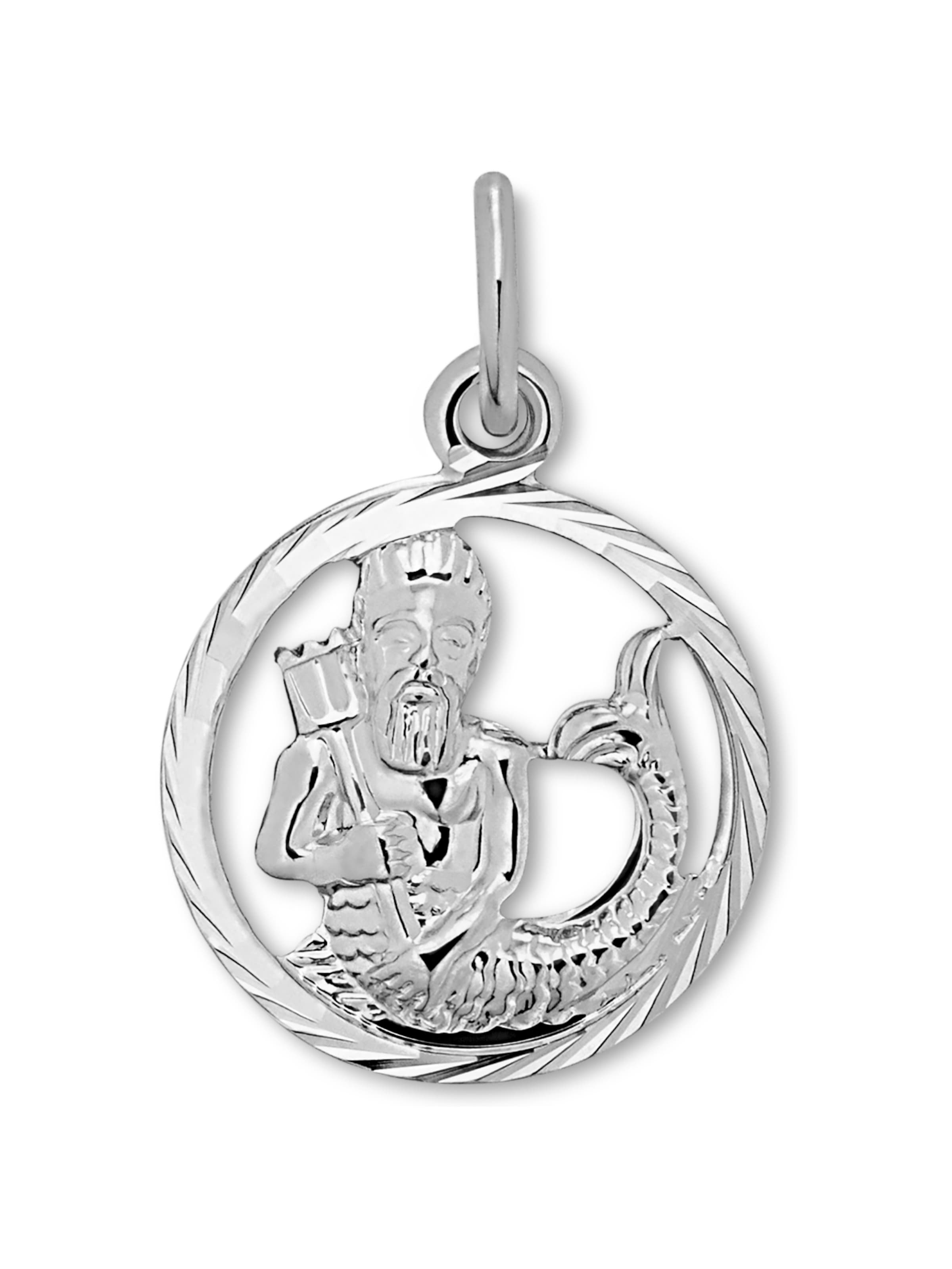 ONE ELEMENT Anhänger 'Wassermann' in Silber: Vorderseite
