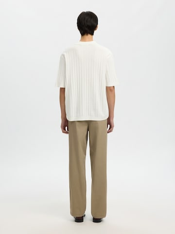 Pull-over 'SLHDane' SELECTED en beige