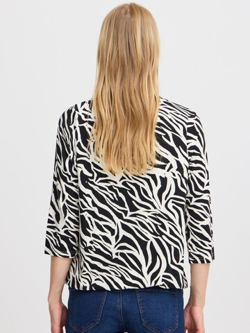 Fransa - Camiseta ' FLORA TEE' en negro