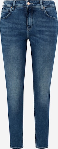 QS Skinny Jeans in Blauw: voorkant