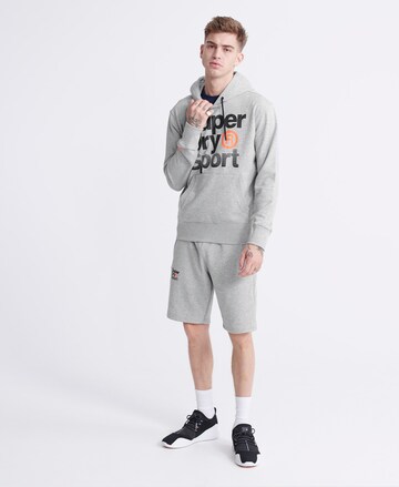 Superdry Klasický střih Sportovní mikina – šedá