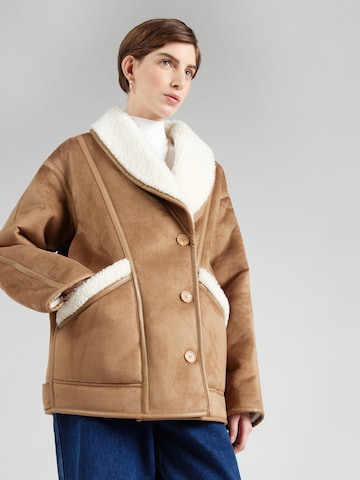GUESS Zimní bunda 'FAUSTINE' – hnědá: přední strana
