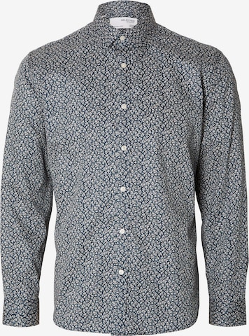 SELECTED HOMME Button Up Shirt in Blue: front