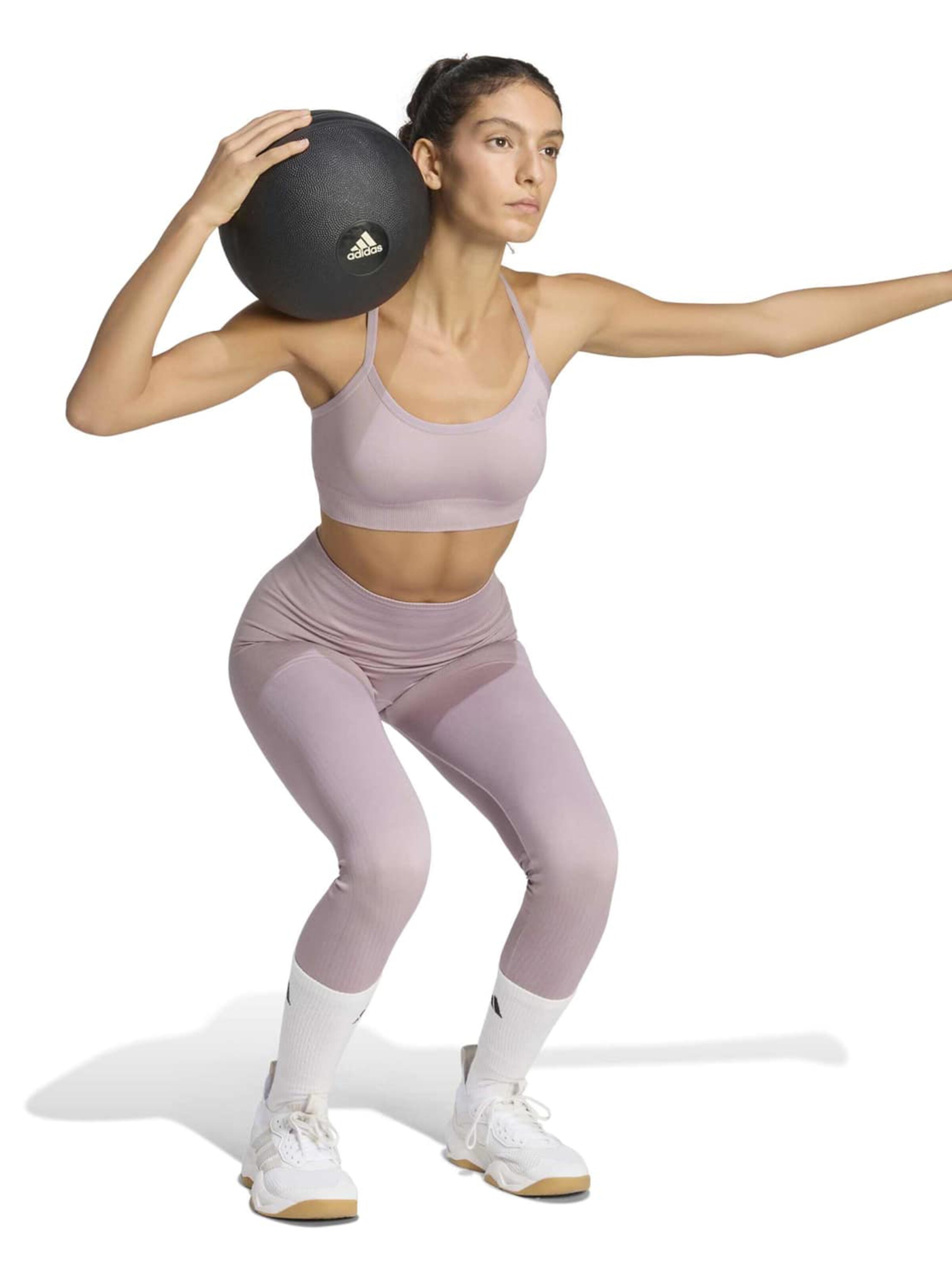 ADIDAS PERFORMANCE Bustier Sport bh in Lila