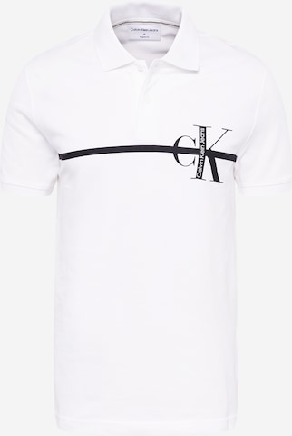 Calvin Klein Jeans Poloshirt in Weiß: predná strana