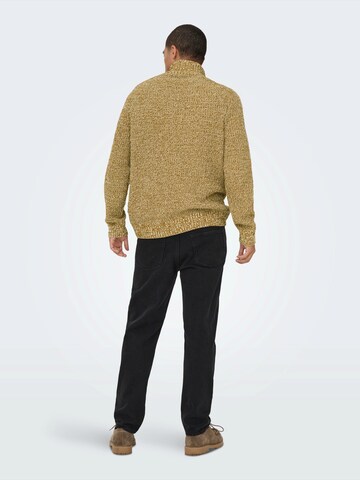 Only & Sons Sweater 'ONSJOIN' in Brown