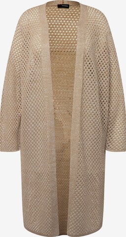 MIAMODA Knit Cardigan in Beige: front