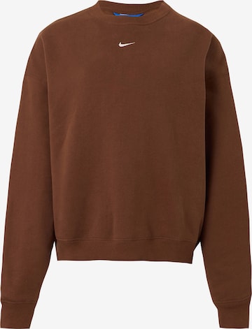 Bluză de molton 'Studio' de la Nike Sportswear pe maro: față