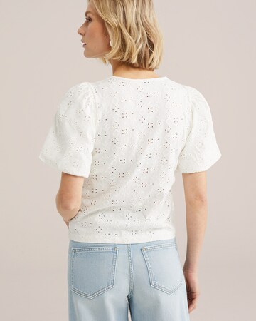 WE Fashion Bluzka w kolorze biały