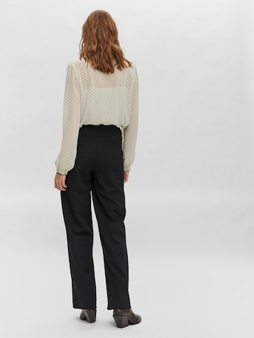 VERO MODA Wide leg Pantalon 'Becky' in Zwart