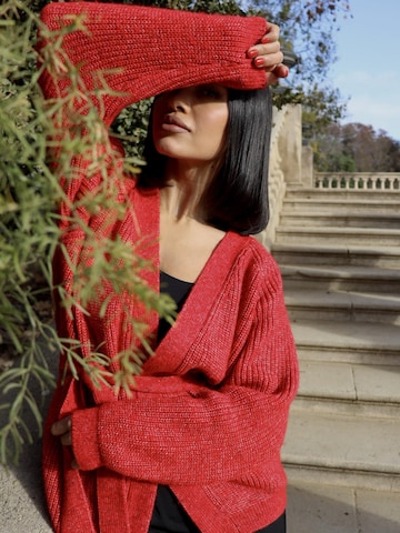 Anushka - Cárdigan en rojo